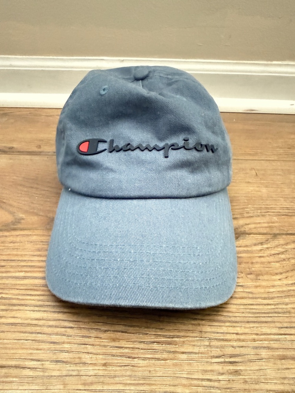 Champion Athletic Baseball Cap Blue/Gray Color One Size Adjustable Hat